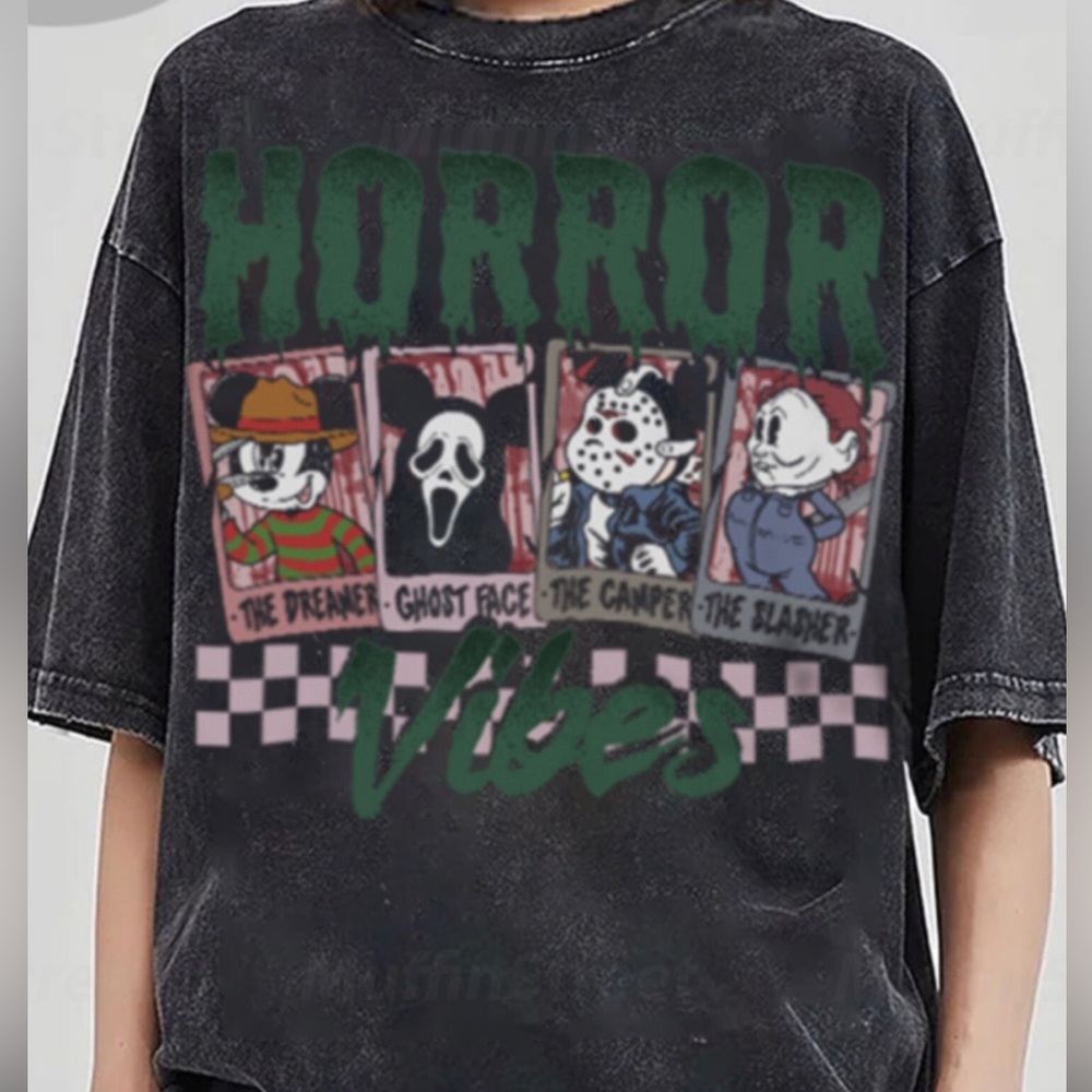 Mickey Horror Vibes Comfort T- Shirt- Disney Mickey Halloween